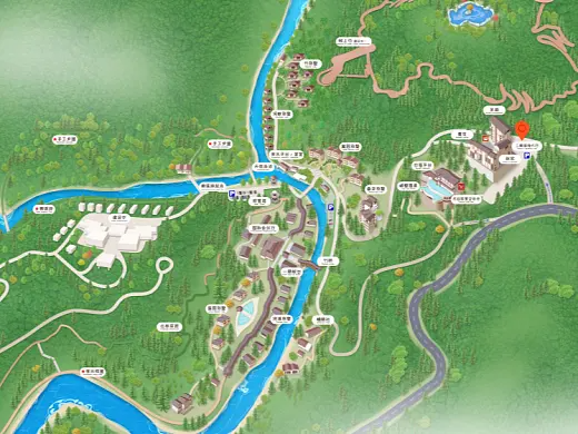 琼山结合景区手绘地图智慧导览和720全景技术，可以让景区更加“动”起来，为游客提供更加身临其境的导览体验。
